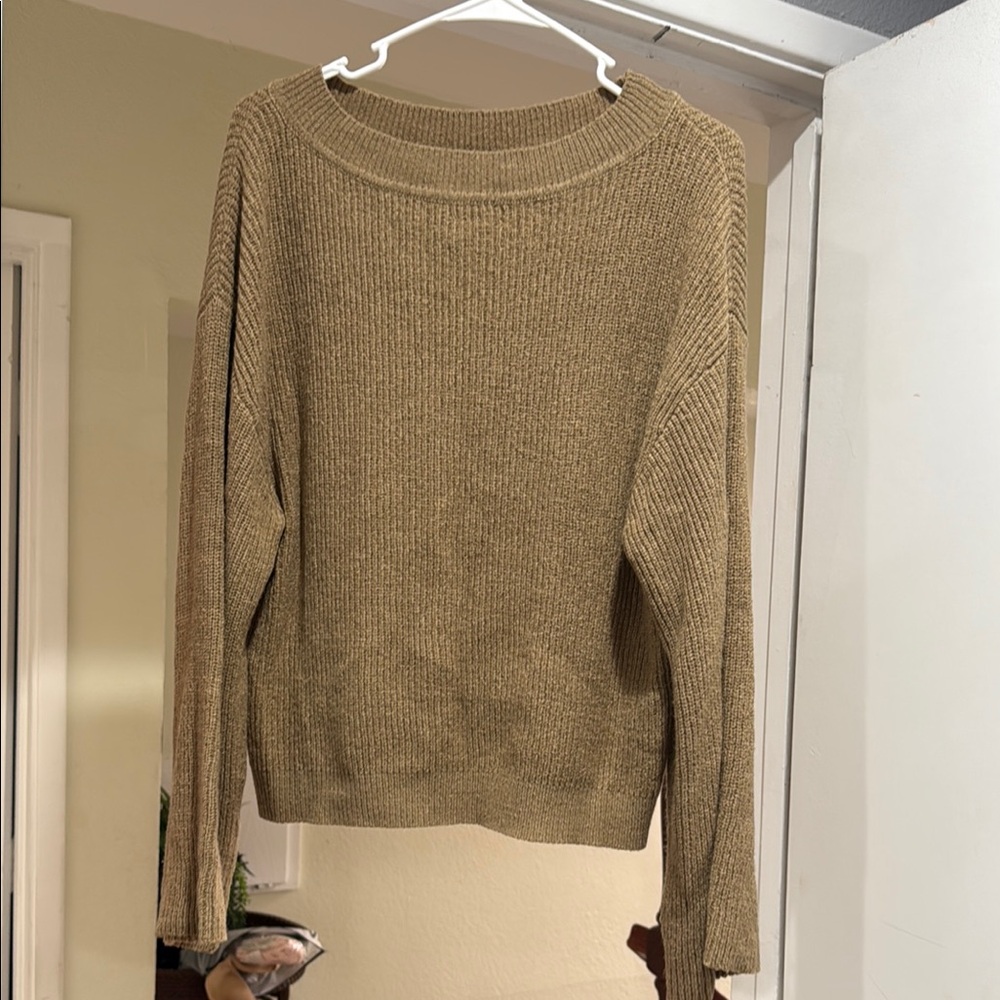 Lovers + Friends Tan Relaxed Hoodie Sweatshirt